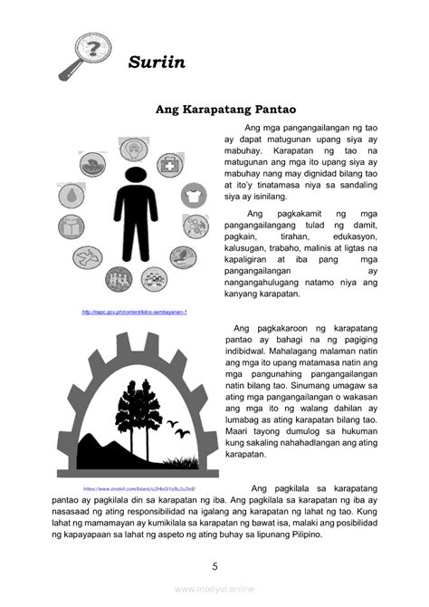 Grade 6 Araling Panlipunan Modyul: Pagtatanggol ng mga .